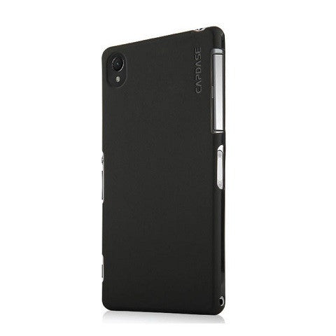 Capdase Soft Jacket Xpose Back Case Cover for Sony Xperia Z2 - Solid Black