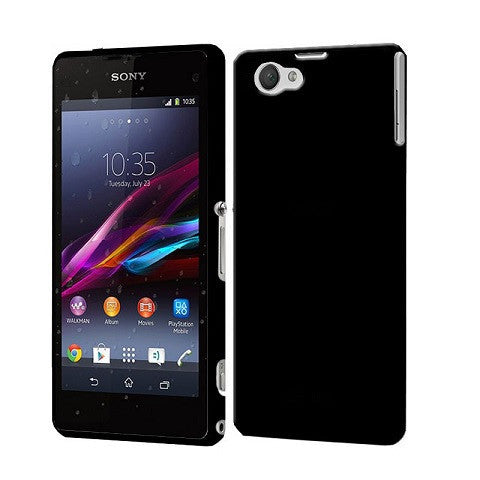 Capdase Soft Jacket Xpose Back Case Cover for Sony Xperia Z1 Compact - Solid Black