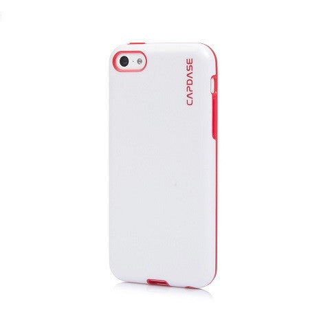 Capdase Soft Jacket Vika for for iPhone 5C (White/Red)