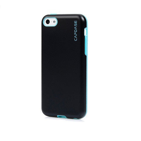 Capdase Soft Jacket Vika for iPhone 5C (Black/Light Blue)