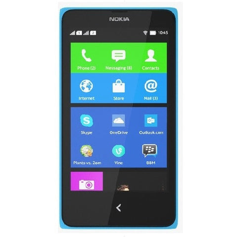 Nokia X Dual Sim - (Cyan)